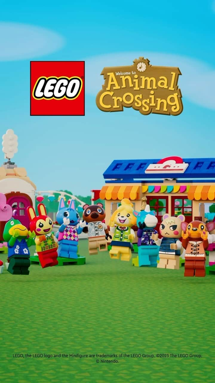 LEGOのインスタグラム：「Create your LEGO Animal Crossing world as you want it - with Isabelle, Tom Nook, Marshal and more. Coming March 2024!   #AnimalCrossing #LEGO」