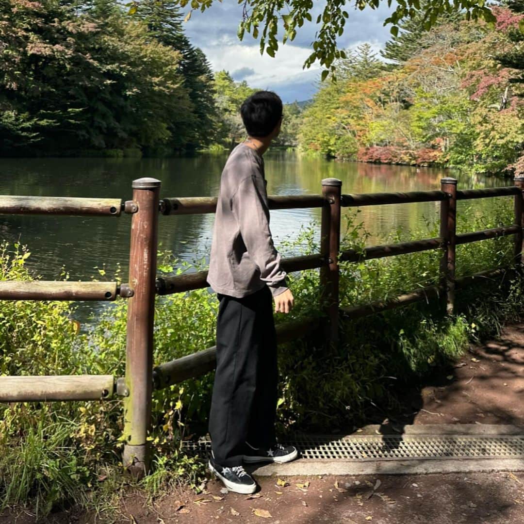 漆山葵さんのインスタグラム写真 - (漆山葵Instagram)「サイクリング🚴 #軽井沢#サイクリング#カフェ」10月10日 20時57分 - a3r21n32