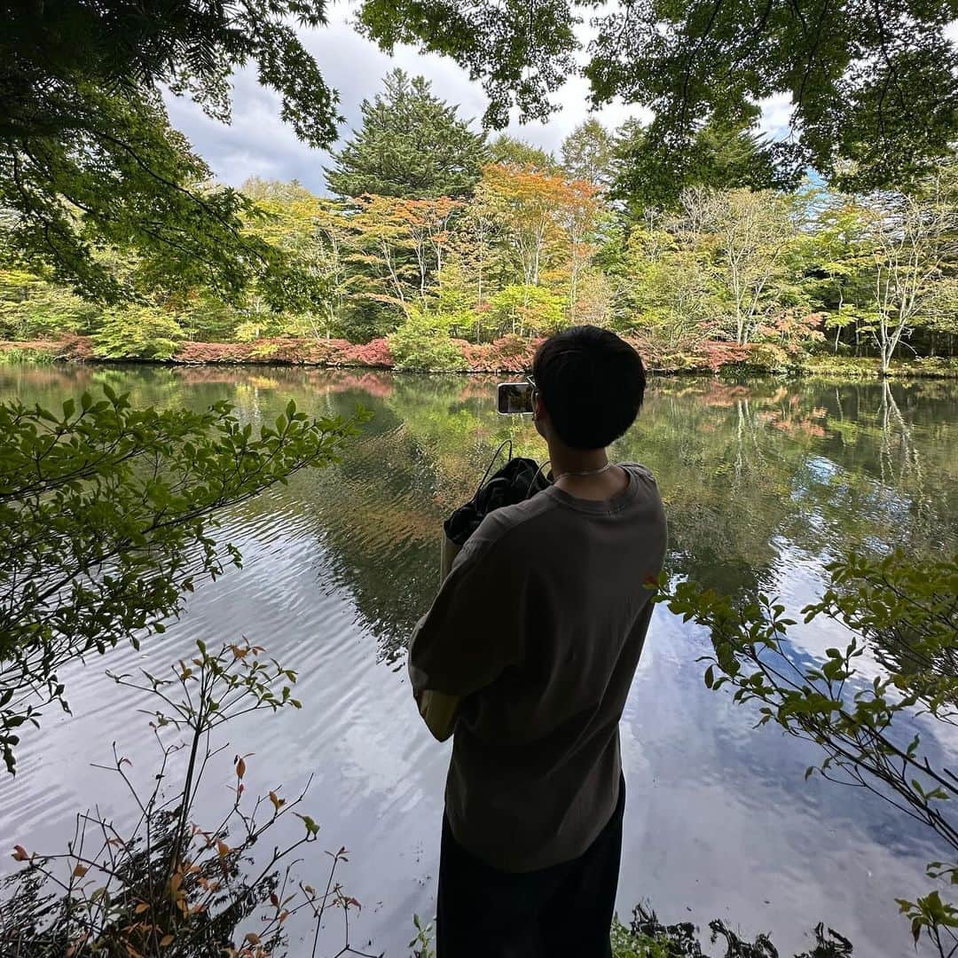 漆山葵さんのインスタグラム写真 - (漆山葵Instagram)「サイクリング🚴 #軽井沢#サイクリング#カフェ」10月10日 20時57分 - a3r21n32