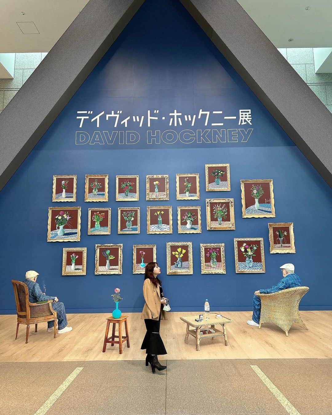 山田菜々さんのインスタグラム写真 - (山田菜々Instagram)「iPadで描いた作品とか 写真を切り寄せた作品とか 今まであんまり見たことない形で あっという間に終わった🥲🌹  #デイヴィッドホックニー展」10月10日 21時19分 - tannana.yamada