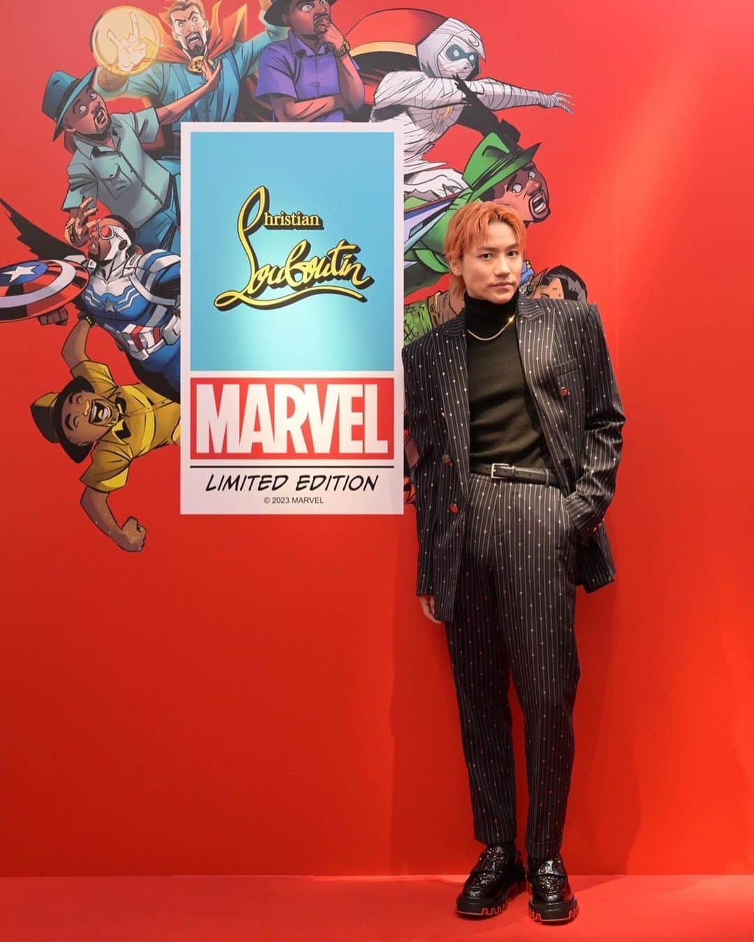 小森隼のインスタグラム：「ChristianLouboutin×Marvel が届ける世界感を堪能させて頂きました‼️ #PR#ChristianLouboutin #Marvel @louboutinworld」