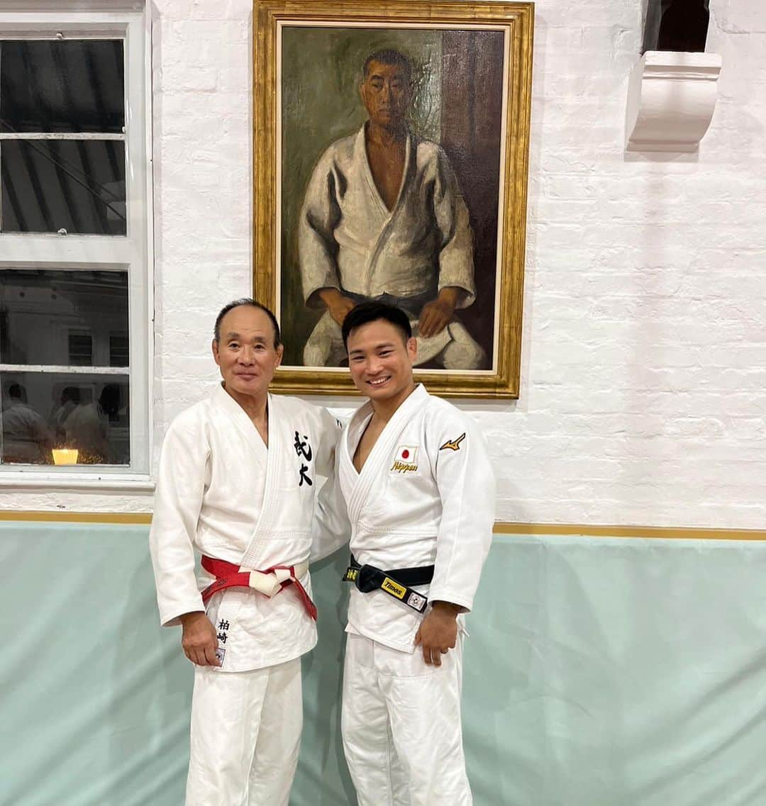 海老沼匡のインスタグラム：「I had the opportunity to take part in Mr. Katsuhiko Kashiwazaki's session. It was a dream come true for me. He is seventy three years old, but he is still dangerous😳  柏崎克彦  #Judo #BUDOKWAI #London #Legend @dwilliamsjudo  @kohta.n2424   10th of October」