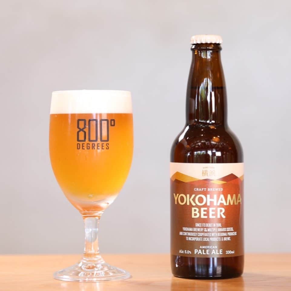 800DEGREES JAPANのインスタグラム：「* 800°DEGREES CRAFT BREW STAND  Have you tried YOKOHAMA BEER? The style of this beer is "PALE ALE"  We have a wide range of Kanagawa's beers, there's something for every beer lovers!  Click link to see full menu!  #800degreesjapan」
