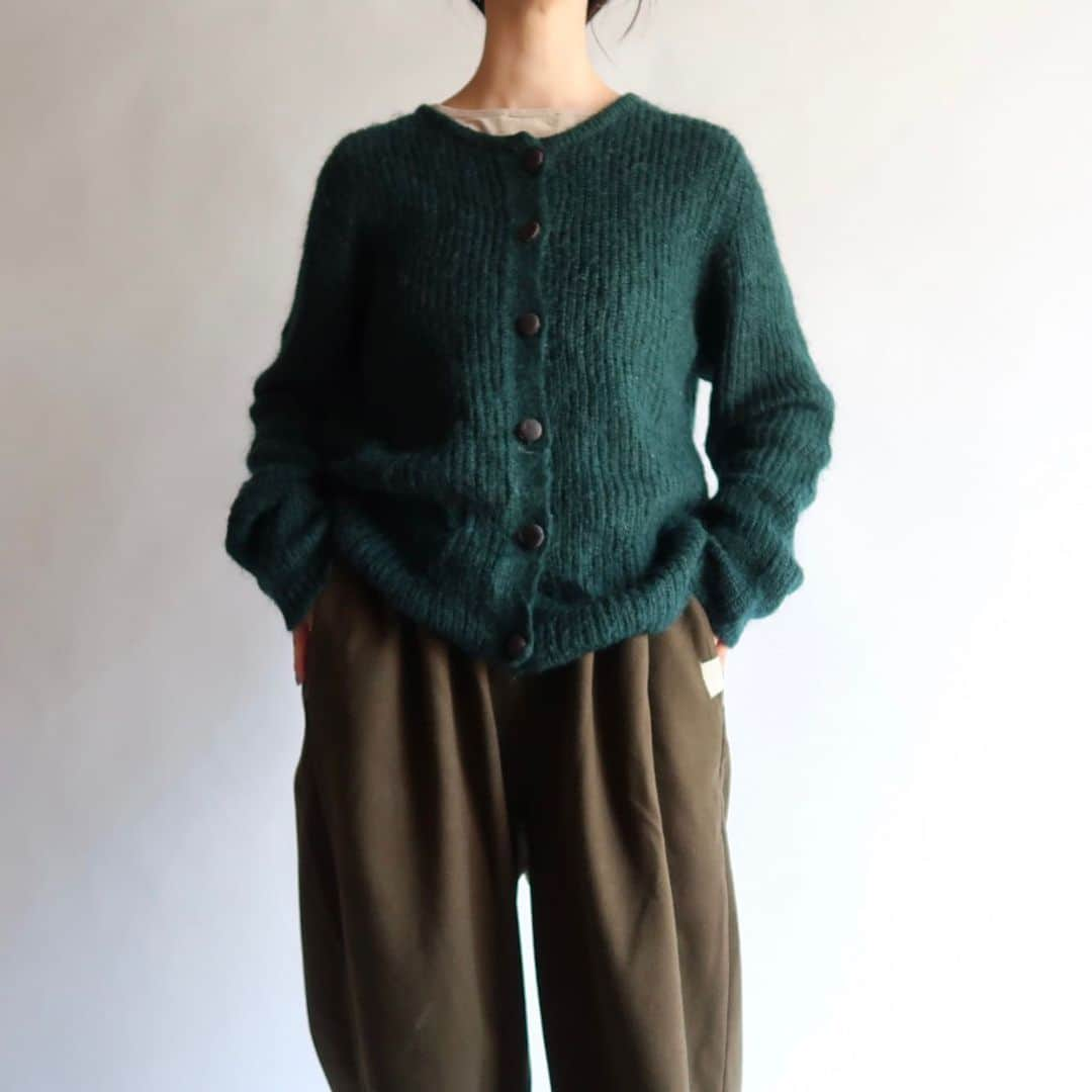 TheSunGoesDownのインスタグラム：「mohair knit cardigan  staff 154cm」