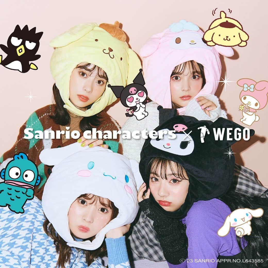 WEGOさんのインスタグラム写真 - (WEGOInstagram)「大好評の”サンリオ”コラボレーションアイテムの発売スタート❣️  写真映え間違いなしの、「着ぐるみキャップ」や「モチーフヘアクリップ」をリリース🌟  本日10月10日(火)より WEGO ONLINE STOREにて通常販売開始。  ■取扱店舗 ［WEGO］一部を除くWEGO店舗 ［販売対象外店舗］ルミネエスト新宿店／イクスピアリ店／WEGO VINTEGE各店舗／WEGO OUTLET各店舗 ［WEB］WEGO ONLINE STORE  ■商品情報 ✔︎サンリオコラボ着ぐるみキャップ ￥3,299(税込)  ✔︎サンリオコラボモチーフヘアクリップ ￥1,649(税込)  #WEGO #ウィゴー #sanriocharacters #サンリオ」10月10日 17時58分 - wego_official