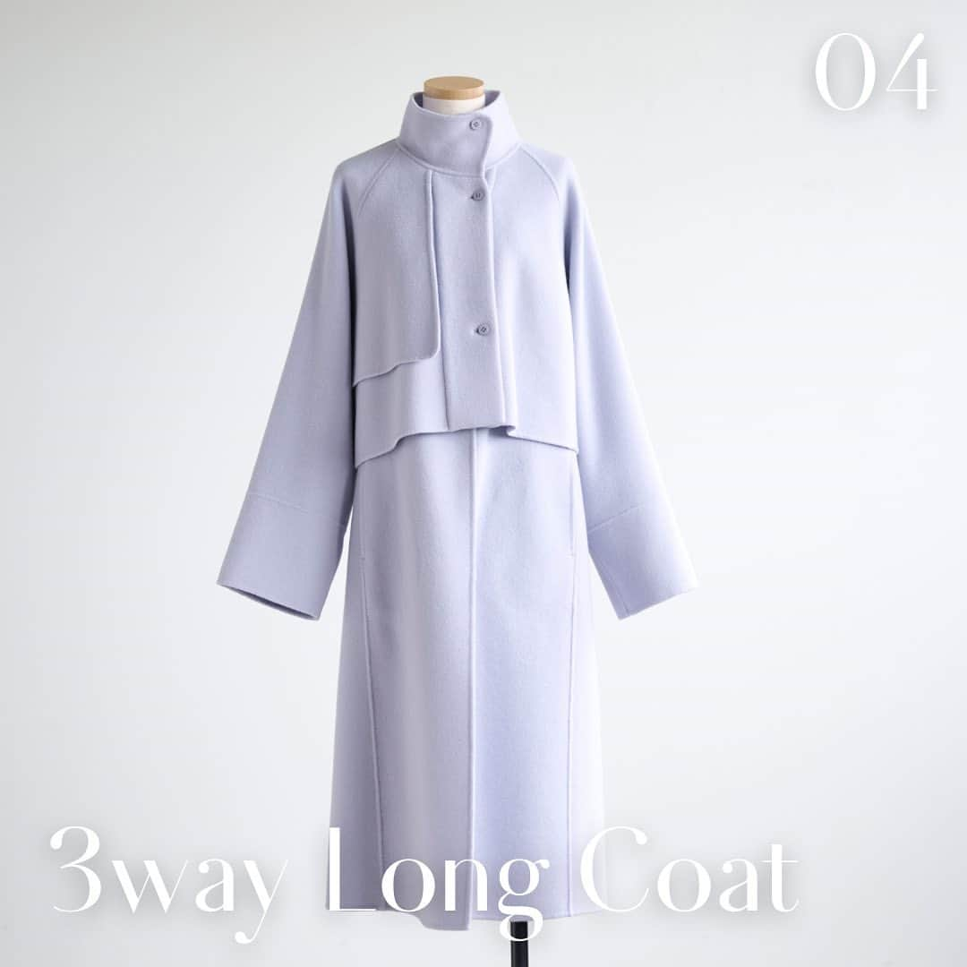 Stola. official accountさんのインスタグラム写真 - (Stola. official accountInstagram)「04 3way Long Coat  着回し力が抜群のロングコート。 ジレとして着れば秋から取り入れられ、冬本番まで長く活躍してくれます。 リバー仕立てのウール素材を使用することで、ロング丈でも非常に軽い着心地に。  ゆったりとしたアームホールが厚手のニットを重ねてももたつくことなくお召しいただけます。  #Stola.#ストラ #ロングコート#リバーコート#ロングコートコーデ#3way#スタンドカラー#カラーコート#冬コート #Stola_2023aw」10月10日 18時00分 - stola.jp