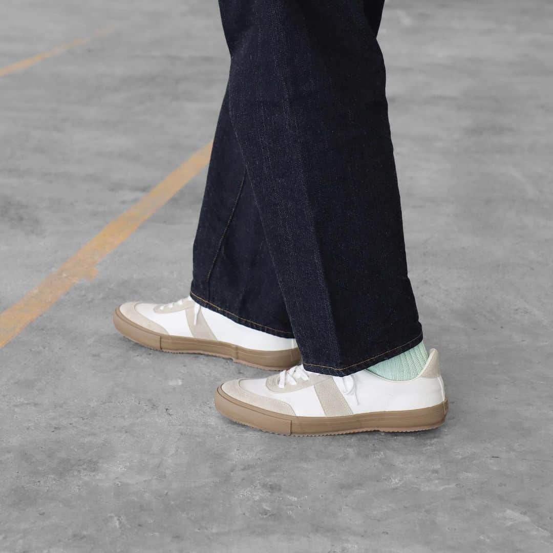 MOONSTARのインスタグラム：「ATHLETIC ACE / WHITE  #moonstarshoes  #finevulcanized  #athleticace  #madeinkurume」
