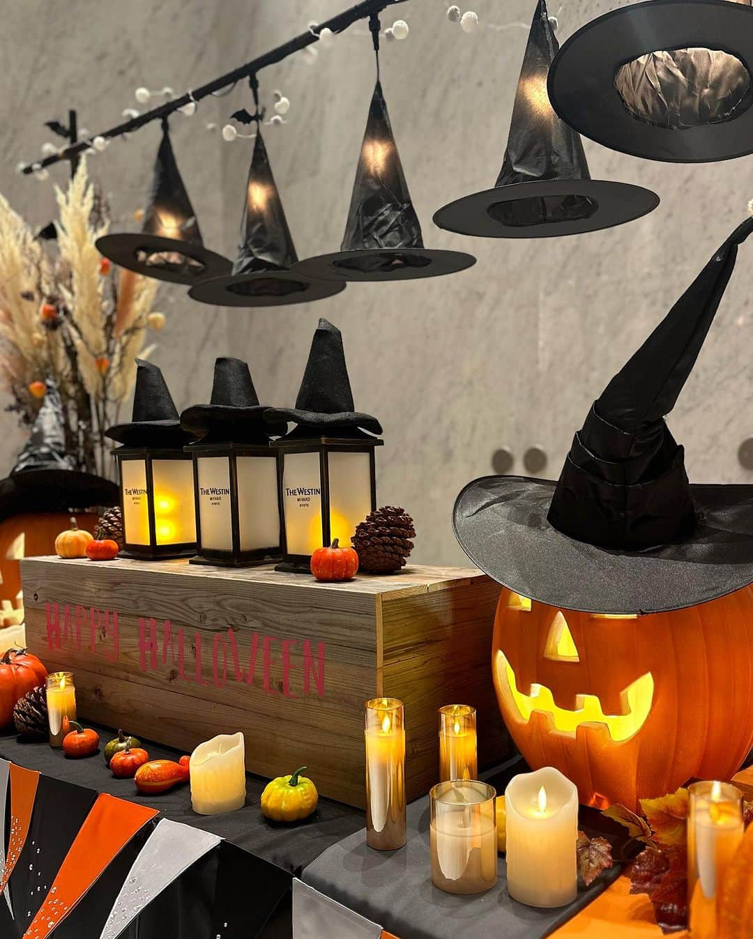 THE WESTIN KYOTO ウェスティン都ホテル京都さんのインスタグラム写真 - (THE WESTIN KYOTO ウェスティン都ホテル京都Instagram)「10月はロビーにハロウィーンの装飾が登場🎃 魔女の帽子をかぶったジャックオーランタンやゆらゆらとした光を放つキャンドルやランタンなどハロウィーンムードでみなさまをお迎えしています。 🎃🎃👻👻🎃👻🎃👻🎃  Halloween decorations appeared in the lobby in October! Jack-o'-lanterns in witches' hats, flickering candles and lanterns, and other Halloween decorations welcome you to the lobby.  📸(1-4枚)by@aliceneko0618  #halloween  #ハロウィーン　#ハロウィン #ホテルロビー　#hotellobby  #ウェスティン都ホテル京都 #westinmiyakokyoto」10月10日 18時45分 - westinmiyakokyoto