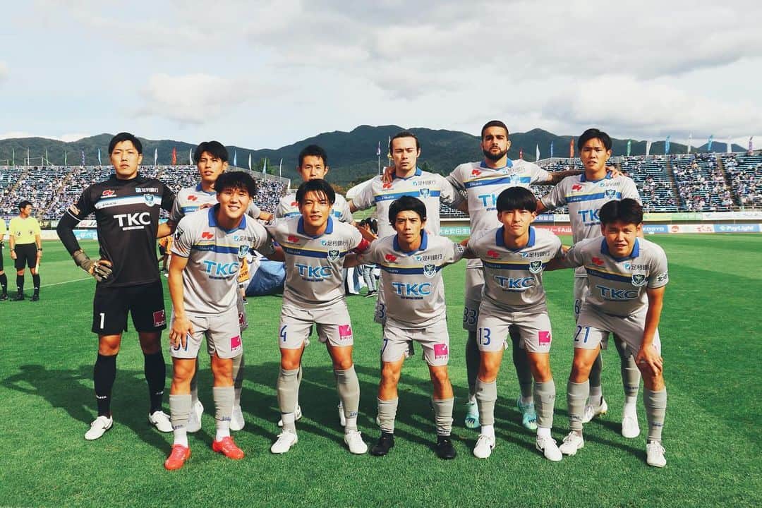 栃木SCのインスタグラム：「． GAME PHOTOS📷 ． ． 🗓10/8(日)14:00KICKOFF ⚽️明治安田生命J2リーグ第38節 🆚モンテディオ山形 🏟NDソフトスタジアム山形 📝栃木 0-2 山形 31分・53分　失点  スタジアムで応援いただいたサポーターの皆さま、 #DAZN で共に戦っていただいた皆さま、ありがとうございました🙇‍♀️  次節は10月22日(日)にホーム、大分トリニータ戦です！  ➡︎📱#DAZN への加入・試聴で栃木SCを応援しよう！ http://prf.hn/click/camref:1100l38Di/creativeref:1011l20500 ． #栃木SC #TochigiSC #JLeague」