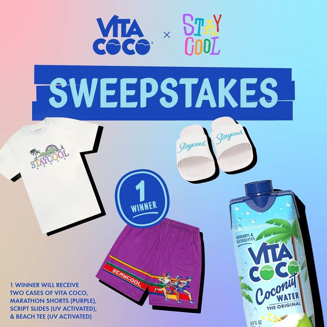 Vita Coco Coconut Waterのインスタグラム：「In the spirit of staying active and hydrated @vitacoco x @staycoolnyc are giving away FREE coconut water and clothing 🫶  To Enter:  1. Follow @vitacoco and @staycoolnyc  2. Like this post 3. Tag your friend (the more the merrier) - Share this post on your story and tag @vitacoco and @staycoolnyc for an EXTRA ENTRY!!  The winner will be announced October 13th, 2023 on @vitacoco stories.  No Purchase Necessary.  Last Day for Entries: October 13th, 2023.  Disclaimer: This sweepstake is in no way sponsored or endorsed by Instagram.」