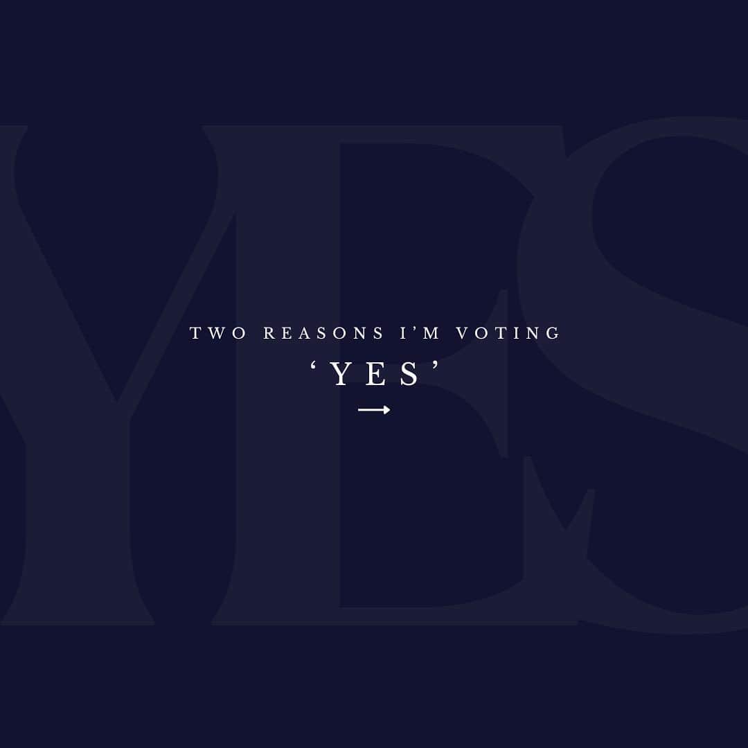 デビッド・ポーコックさんのインスタグラム写真 - (デビッド・ポーコックInstagram)「This will be a defining moment in our history.  I'll be voting 'Yes'.」10月11日 6時02分 - davidpocock