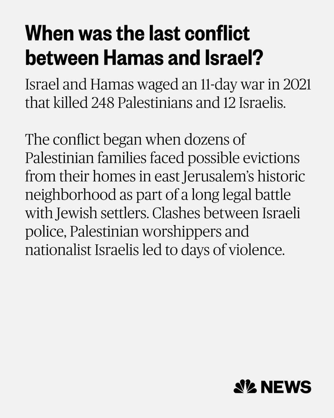 NBC Newsさんのインスタグラム写真 - (NBC NewsInstagram)「Founded in 1987 during an uprising against Israel’s occupation of Gaza and the West Bank, Hamas was originally a branch of the Muslim Brotherhood, an Islamist political and social movement originating in Egypt. In recent years, Hamas has distanced itself from the Brotherhood.  Read more at the link in bio.」10月11日 6時10分 - nbcnews