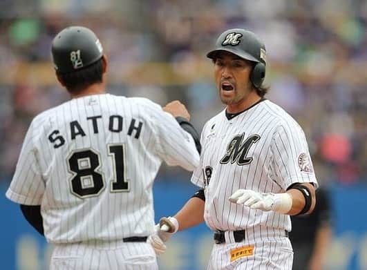 G.G.佐藤のインスタグラム：「タニホーーー マリーンズおめでとぅー！！！ #祝２位 #chibalotte #たにほー」