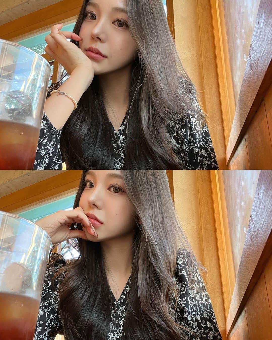 ユビンのインスタグラム：「가을 냄시 솔솔 🍂   #모어리즈 #moreliz」