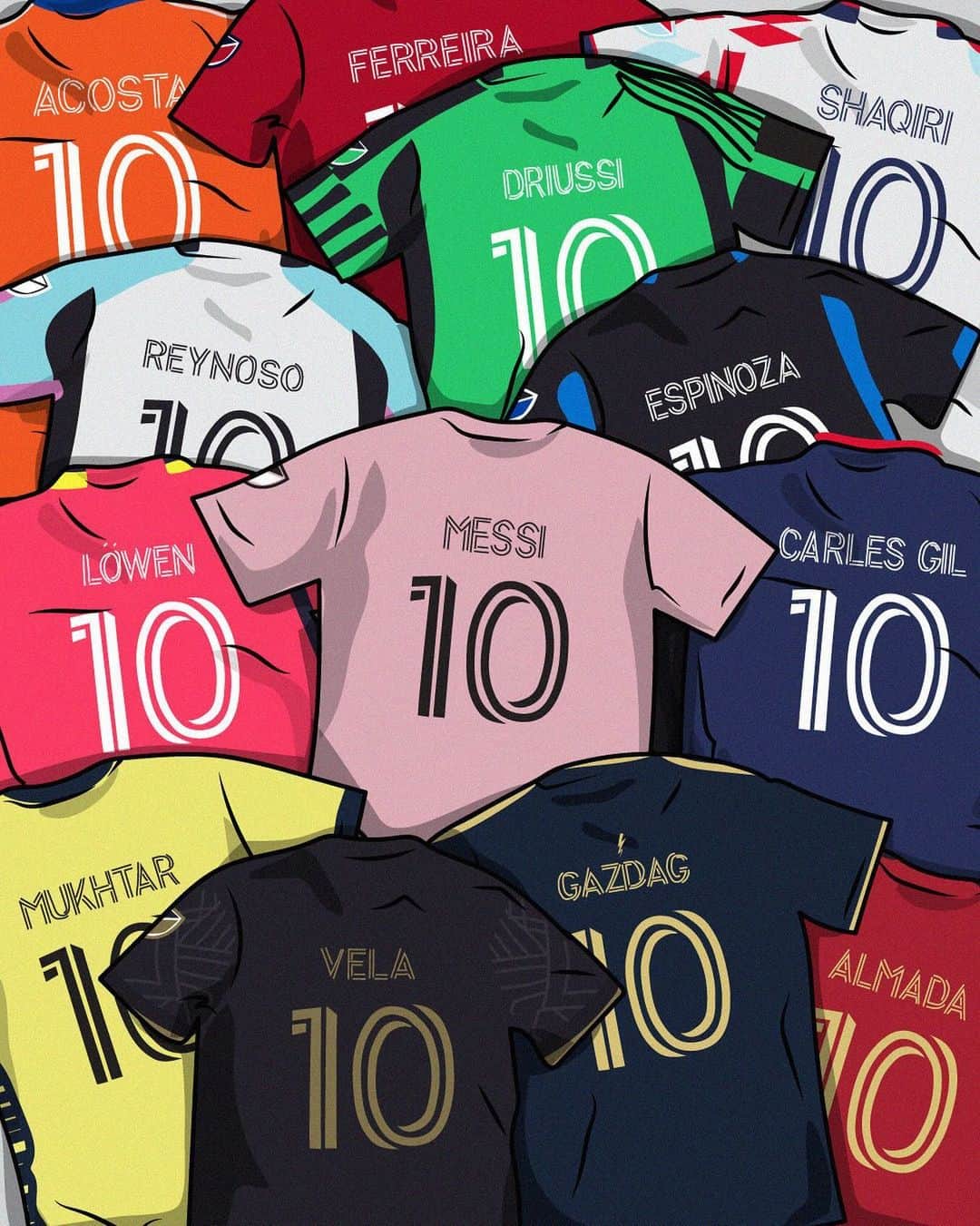 Major League Soccerのインスタグラム：「A 10/10 day to celebrate our No. 10s. 😏」