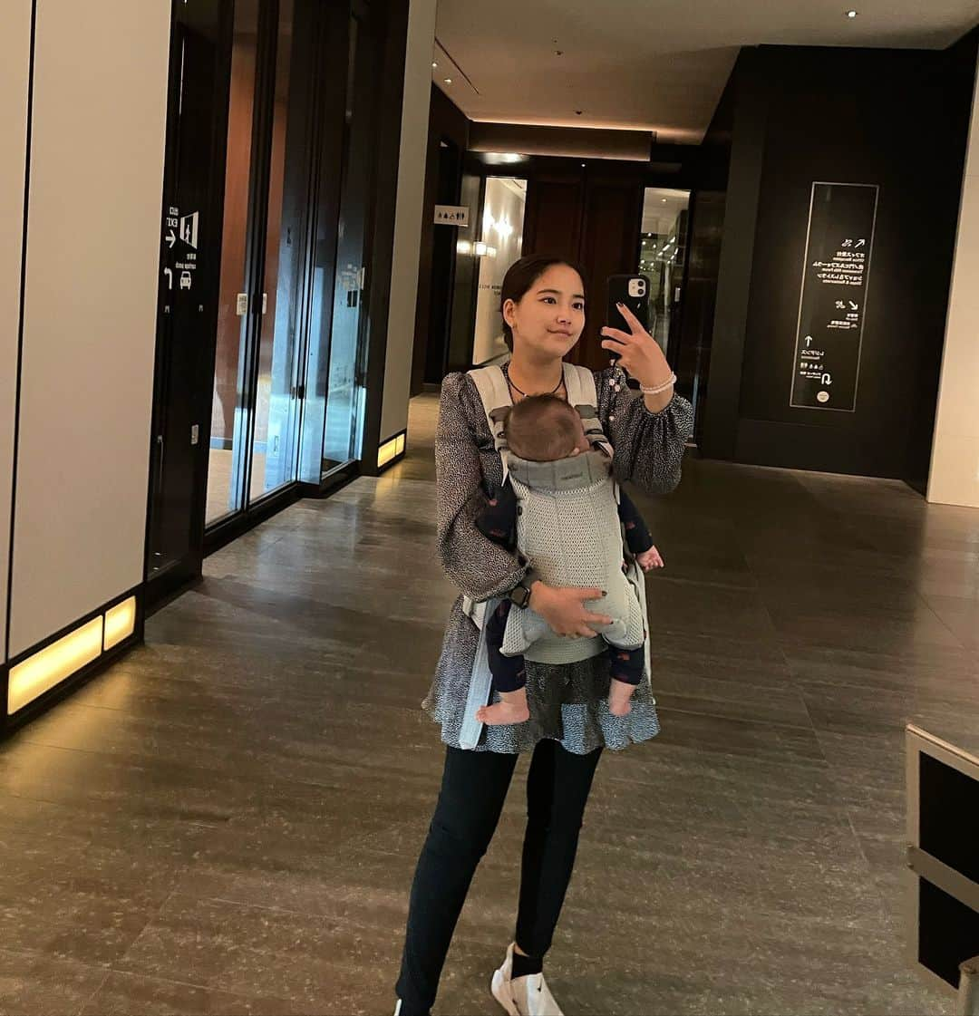 奥山春香のインスタグラム：「ちびちびらぶすぎる👶」