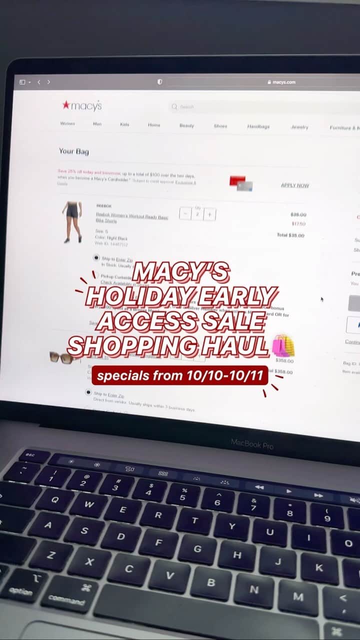Macy'sのインスタグラム：「Two days only to shop our epic #deals? Challenge accepted. 🤝Shop our Holiday Early Access #Sale for major discounts, plus get free shipping when you spend $25 or shop online & pick up in-store. Exclusions apply. #HolidayShopping」