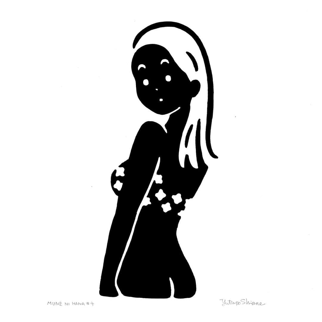 白根ゆたんぽのインスタグラム：「胸に花 # 4 # 5  2023 個展「島のはなし」より」