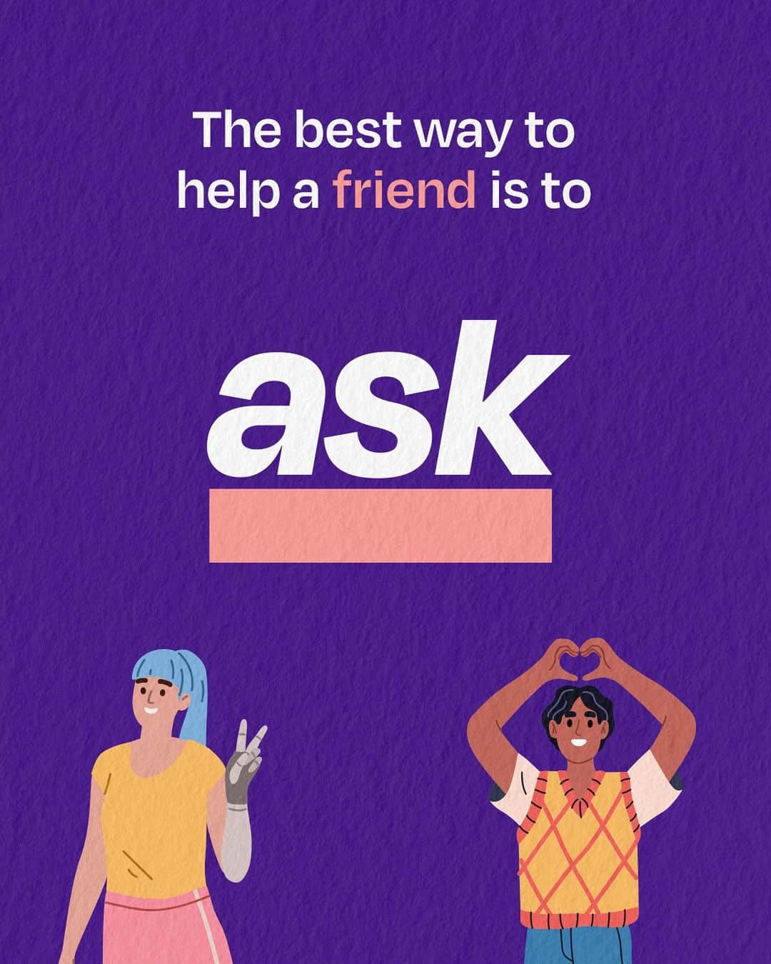 MTVさんのインスタグラム写真 - (MTVInstagram)「Offering 𝘀𝘂𝗽𝗽𝗼𝗿𝘁 to a peer goes a long, long, long way 💟 The best way to help a friend is to A.S.K.  #AskToHelp #WorldMentalHealthDay」10月11日 1時00分 - mtv