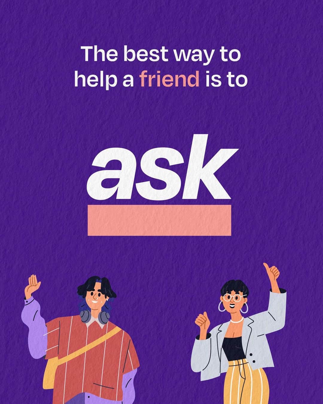MTVさんのインスタグラム写真 - (MTVInstagram)「Remembering to 𝗸𝗲𝗲𝗽-𝗶𝗻-𝘁𝗼𝘂𝗰𝗵 can make a world of difference 💟 The best way to help a friend is to A.S.K.  #AskToHelp #WorldMentalHealthDay」10月11日 1時01分 - mtv