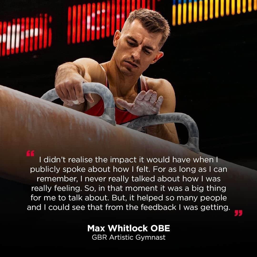 Inside Gymnasticsさんのインスタグラム写真 - (Inside GymnasticsInstagram)「❤️ Posted @withregram • @britishgymnasticsofficial Max Whitlock OBE discusses the importance of talking about your mental health 💬  After @tokyo2020, Max struggled with feeling lost. But, after returning to the gym and speaking out about how he had been feeling, he realised that he could help others who felt the same.  #WMHD2023 #WorldMentalHealthDay2023」10月11日 1時28分 - insidegym