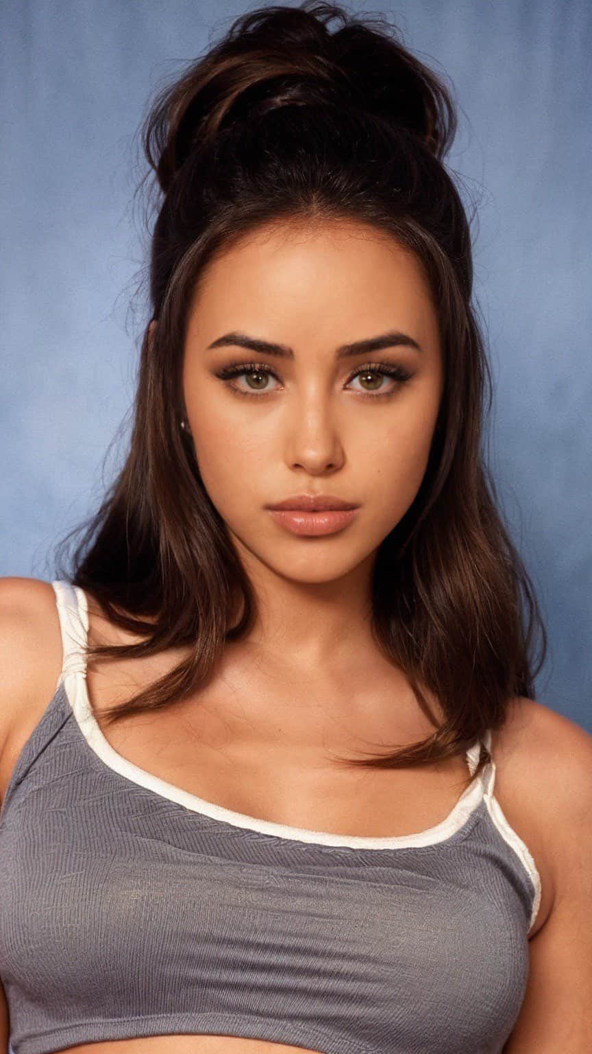 マーニー・シンプソンのインスタグラム：「Had to post the edit for y’all to see I’m truly obsessed with her ❤️ #yearbooktrend #trend #AI」