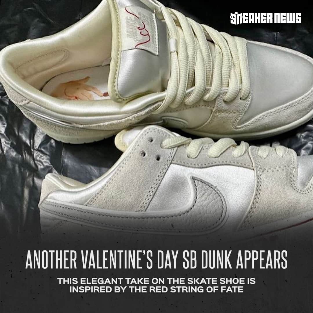 Sneaker Newsさんのインスタグラム写真 - (Sneaker NewsInstagram)「A second Valentine's Day SB Dunk for 2024 has appeared! The design references the Red Thread Of Fate -- an invisible red string that connects two soulmates. Tap the link in our bio for a closer look.」10月11日 3時30分 - sneakernews