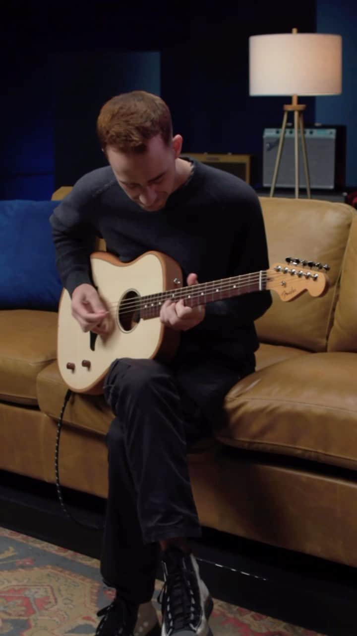 Fender Guitarのインスタグラム：「Explore the new Highway Series, featuring a thin and lightweight body, Fishman Fluence pickups and a hyper-playable neck. Watch @moodymill and @thedonutdoctor dive deeper into the features and take them for a test drive at the link in bio.」