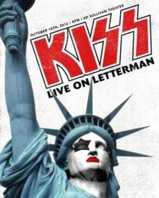 KISSのインスタグラム：「#KISSTORY - October 10, 2012 - We rocked "LIVE ON LETTERMAN" at the legendary Ed Sullivan Theater in New York City! Our 10 song set celebrated the 50th webcast of CBS Interactive's award-winning live webcast concert series. The concert was streamed live and on demand on CBS.com and VEVO.」