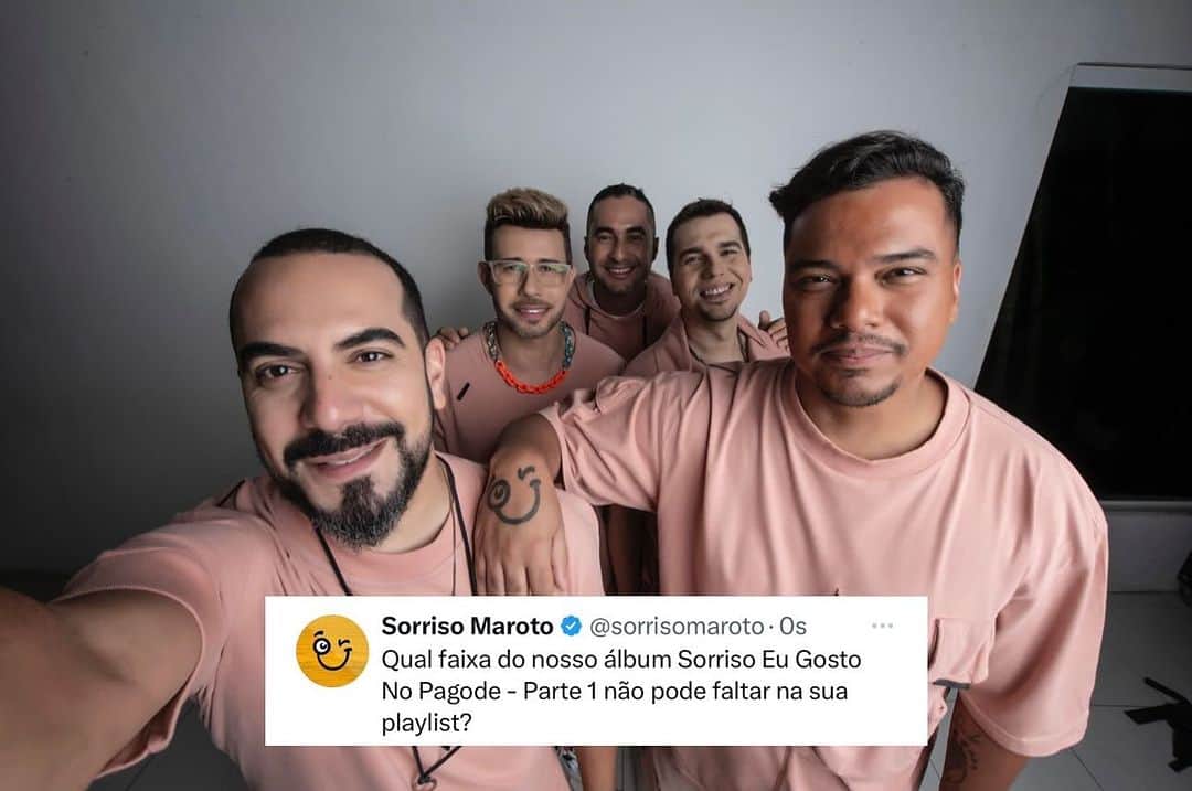 Sorriso Marotoのインスタグラム：「Agora é com vocês aí nos comentários, turma! 👇🏽🎶♥️」