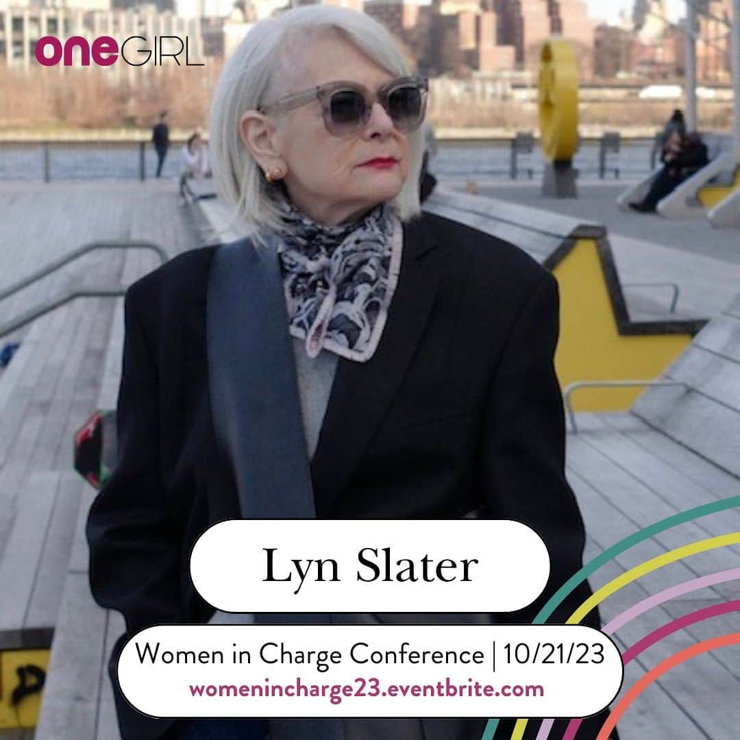 Accidental Iconのインスタグラム：「✨Speaker Spotlight ✨   Beyond excited to welcome Dr. Slater back at the Women in Charge stage this year! 🙏 get your tickets now (@onegirlinc Link in bio)   Dr. Lyn Slater @iconaccidental is a writer, activist and former professor. She has a Ph.D. in Social Welfare and has been a social worker for 45 years. She started her blog, Accidental Icon, in September 2014 because she could not find a fashion blog or magazine that offered an urban, modern, intellectual aesthetic and also spoke to people who live “interesting but ordinary lives.” Since then, Lyn has reinvented herself as an influencer of popular culture and promotes the use of fashion as a window into society and a vehicle to make personal and social change. Her rejection of age as a variable to be considered in how one dresses, lives and represents oneself has garnered her a loyal fan base of all ages. Her Instagram has 767K followers. She is the author of the book, How To Be Old, Penguin Random House, March 12, 2024, of the popular Substack newsletter, How To Be Old.」