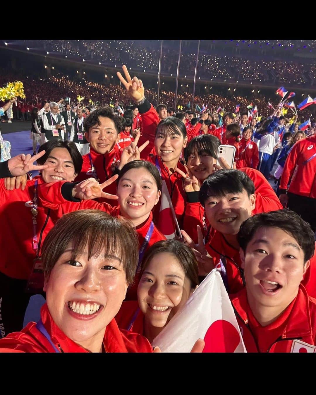 宮本昌典のインスタグラム：「アジア競技大会  5位入賞でした。 ご声援ありがとうございました。  世界選手権同様に体がまだ全力で出来ない状態だったので制限付きの試合になってしまいました。 次は心身ともに全力で挑みたいと思います。  僕の全力の試技を楽しみに待っててください！全力尽くすので😉  #杭州アジア大会  #teamjapan」