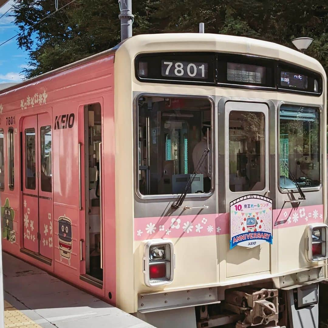 吉村美樹さんのインスタグラム写真 - (吉村美樹Instagram)「昨日、乗車させて頂いた臨時列車♡めちゃめちゃ可愛くて、車内も動物の柄やデザインが素敵でした🐯♡次はまた多摩動物公園にも行きたいね。 #臨時列車 #撮り鉄 #たくさん #わくわく #京王線 #京王れーるランド #10周年 #記念イベント #母と息子 #小鉄ママ #小鉄くん #小鉄活動 #サトルジャパン #ママモデル #吉村美樹」10月11日 16時22分 - yoshimuramiki0911