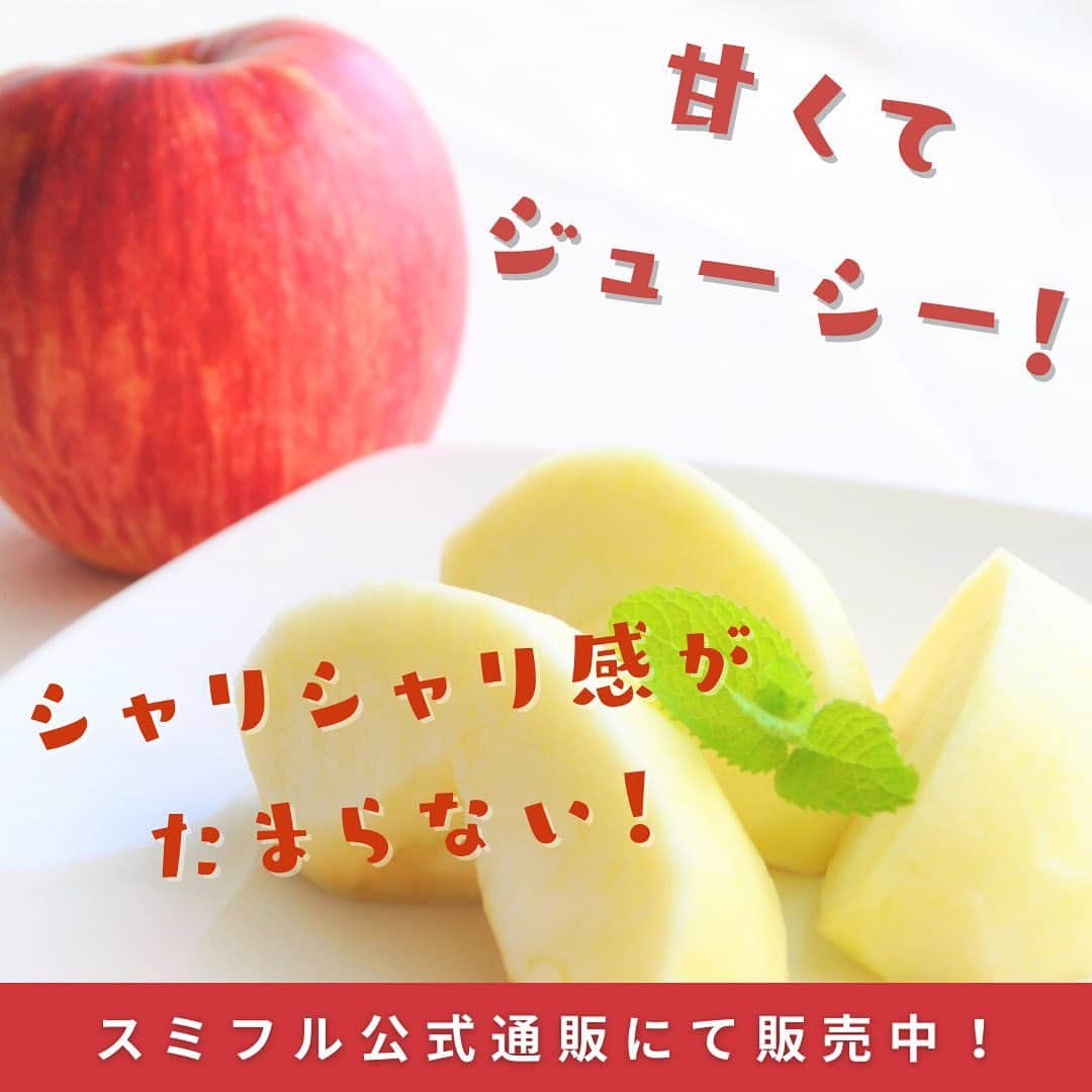 Sumifruさんのインスタグラム写真 - (SumifruInstagram)「🍎今が旬の食べごろ完熟りんご🍎  スミフル公式通販「スミフル美味しいマルシェ」から おすすめ商品のお知らせです！  今回ご紹介するのは、長野県産『樹上完熟りんご』🍎 果物や野菜の栽培に最適な土地、長野県松本市波田地区で栽培した、甘くて美味しいりんごの名ブランド『シナノスイート』と『サンふじりんご』を産地直送でお届けいたします🌟  こだわりポイントは樹上完熟🌳 樹上完熟とは…果物をギリギリまで樹上で完熟させることで、甘さを引き立てる完熟方法。 最大限に甘くなったりんごは、丁寧に手作業で収穫されお客様の元へお届けします。  ご注文時期に合わせて収穫したばかりの品種をお届けいたします🚛 糖度が高く香りの良いシナノスイート🍎：10月上旬〜下旬 果汁が多く芳香で蜜の詰まったサンふじ🍎：11月中旬〜下旬 （※収穫時期は目安となっております。）  信州の環境にやさしい農産物認証を持った生産者が、発酵肥料を使用し土の酸化を防ぎ健全で健康な土づくりの上、安心安全で美味しいりんご作りにこだわっています。  美味しい季節のフルーツをお取り寄せできるのは『スミフルの美味しいマルシェ』🌟 とびきりおいしい農産物を皆様にお届けしているので、ぜひサイトを覗いてみてくださいね。  #りんご #長野産 #産地直送 #フルーツ #旬のフルーツ #果物 #おやつ #お取り寄せ #秋の行楽 #お弁当 #スミフル #マルシェ #スミフルの美味しいマルシェ #ギフト」10月11日 18時00分 - sumifru_banana