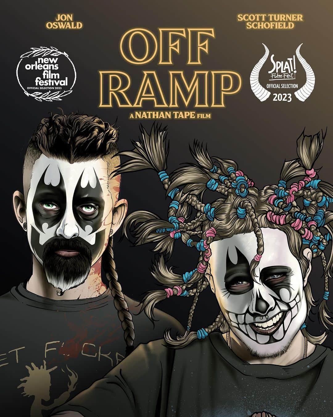 Ashley Smithさんのインスタグラム写真 - (Ashley SmithInstagram)「Yay I can finally talk about  @offrampfilm because we just got our #sagaftrainterimagreement ⭐️ y’all this unhinged, full of love, full of laughs story of two juggalos on their way to the gathering, is finally having its WORLD PREMIERE! 🌎🍿 ~Oct. 28th Poland @splatfilmfest  And then ~ US premier Nov.4th  @neworleansfilmfestival Saturday night 👏🏼👏🏼👏🏼  I grew up in East Texas hanging with Juggalos as a teenager. I was “Down with the clown” as they say. The thing that stood out the most to me amongst the Juggalos was the LOVE, the sense of Family, and of course the FAYGO showers. There’s something so primal about painting one’s face and letting soda rain down from the sky as you bounce to wicked rhymes with your people. The feeling will forever be burned into my memory. So I’m Honored to be able to play Eden in this twisted story of finding love and acceptance in this messed up world.   @damnathan @tim_cairo @bronmoyi @jonnieozz @turnerschofield @therealashsmith @thereeddiamond @miles_doleac @mr_bankens @emmatrancesgrantham @theoduscrane @nedyousef @rhondajohnsondents @thelauracayouette @jeremylondonactor @kateadair_official @fabiolandrade @toora.loora.laura @13friends @dimitrinzerem @attaboiwuzhere @kurttape @tapebarbara @princeable_photography @_chris.wickline_@aidandykes @pile.a.aila @andrew_m_deritter @apexpostproduction @kyotocolor @blaze_heru @no.ell.dominick @tmlaproos @brandonny33 @rickgnelson @jenikakolacz @meg_makeupfx @hsalvaggio @kingbouton @clayton_n_ji @dubdoodle @onthehuntcasting @larrytape @kataleaford @thedimarcopolo @miss.sandyparker @cuppajoe504 @scarboroughdane @warrentape @katenhofstetter @elise.tate @amywaksmonski @nitrotheflash @savantcarlos @virg. _of_ tears @alex_kissel @kennedyremotes @majic_sean @evan_eastham @ooooooowen @joebrandtmedia @roansmithdesigns @theinkwellpress @flo_resolution @jimmythehairguy @realmankini @faygoluversheaven @rageedyann」10月11日 11時49分 - therealashsmith