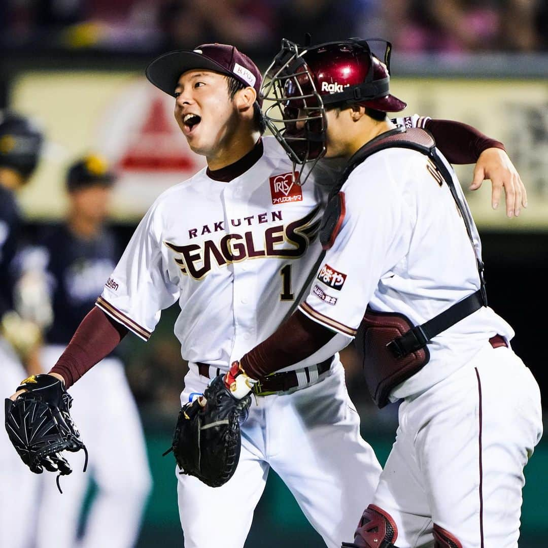 東北楽天ゴールデンイーグルスさんのインスタグラム写真 - (東北楽天ゴールデンイーグルスInstagram)「⚾️  松井裕樹選手が39セーブで最多セーブ投手賞を獲得㊗️✨✨ 2019シーズン、2022シーズンに続き2年連続3度目👏🏼👏🏼  #rakuteneagles #松井裕樹」10月11日 12時23分 - rakuten_eagles