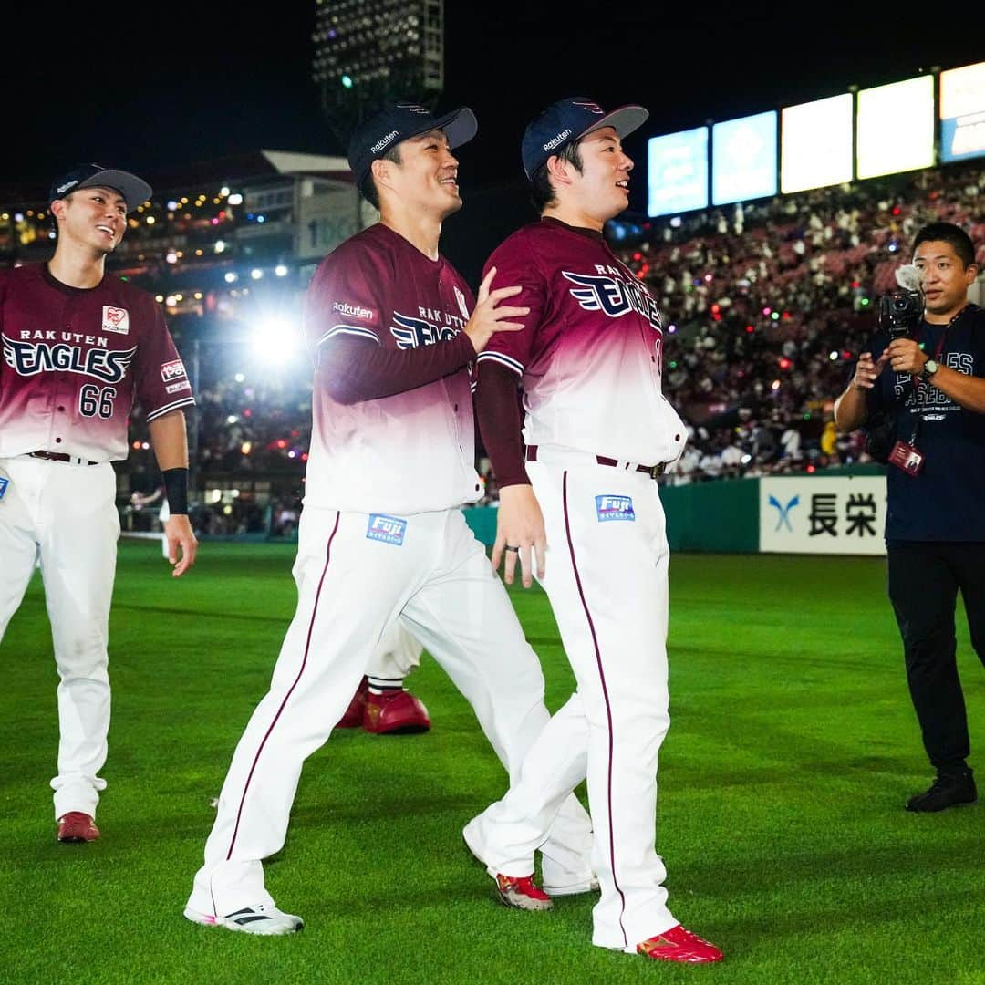 東北楽天ゴールデンイーグルスさんのインスタグラム写真 - (東北楽天ゴールデンイーグルスInstagram)「⚾️  松井裕樹選手が39セーブで最多セーブ投手賞を獲得㊗️✨✨ 2019シーズン、2022シーズンに続き2年連続3度目👏🏼👏🏼  #rakuteneagles #松井裕樹」10月11日 12時23分 - rakuten_eagles