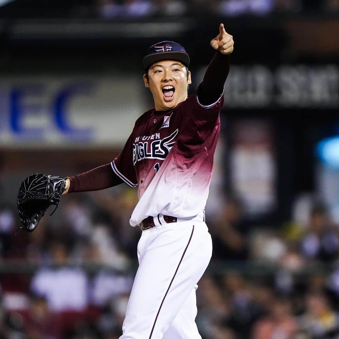 東北楽天ゴールデンイーグルスさんのインスタグラム写真 - (東北楽天ゴールデンイーグルスInstagram)「⚾️  松井裕樹選手が39セーブで最多セーブ投手賞を獲得㊗️✨✨ 2019シーズン、2022シーズンに続き2年連続3度目👏🏼👏🏼  #rakuteneagles #松井裕樹」10月11日 12時23分 - rakuten_eagles