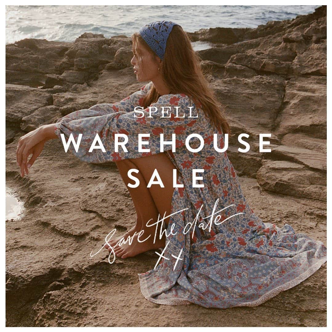 SPELLのインスタグラム：「Brisbane, we’re coming for you… 📦 Spell Warehouse Sale ~ November 3 - 5, save the date 🗓️ visit the link in bio to register your interest 🤍」