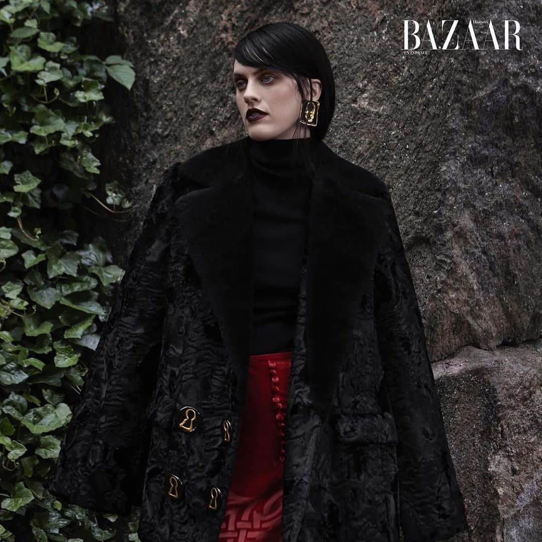 Mayela Vazquezさんのインスタグラム写真 - (Mayela VazquezInstagram)「ROMANTIC GOTH photographed by @raultovar for @harpersbazaarmx Model @SarahBrannon Dtyled by @ErinMcSherry • MakeUp #MayelaVazquezBeauty Hair @MrtnPlascencia Nails @NailsByAnaLozano @Ancamaga Fashion Assistant @LexisAyala Photo Assistants Hector Gonzalez @AnnaOlgaida @LipeLoza Post @chezaretush retoucher Shot using @CanonUSA @Profoto from @B&HPhoto and @CaptureOne @ProfotoShareTheLight @bh.creators Thank You! @MajoGuzman @ElOriginalDaro @SupremeMGMT @KadyWylie @PWeber58 #FashionPhotography #FashionEditorial #NewYorkPhotographer #FashionShoot #NYCFashionPhotographer #Canon #Profoto #CreateNoMatterWhat #CaptureOne #EdithWithUs #HapersBazaar #AreaFW23」10月12日 1時26分 - mayelavazquezbeauty