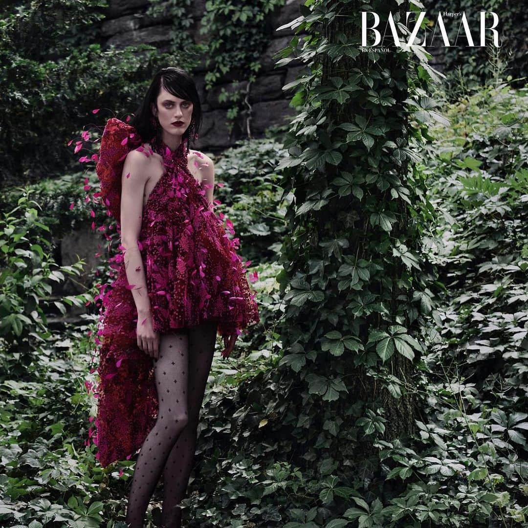 Mayela Vazquezさんのインスタグラム写真 - (Mayela VazquezInstagram)「ROMANTIC GOTH photographed by @raultovar for @harpersbazaarmx Model @SarahBrannon Dtyled by @ErinMcSherry • MakeUp #MayelaVazquezBeauty Hair @MrtnPlascencia Nails @NailsByAnaLozano @Ancamaga Fashion Assistant @LexisAyala Photo Assistants Hector Gonzalez @AnnaOlgaida @LipeLoza Post @chezaretush retoucher Shot using @CanonUSA @Profoto from @B&HPhoto and @CaptureOne @ProfotoShareTheLight @bh.creators Thank You! @MajoGuzman @ElOriginalDaro @SupremeMGMT @KadyWylie @PWeber58 #FashionPhotography #FashionEditorial #NewYorkPhotographer #FashionShoot #NYCFashionPhotographer #Canon #Profoto #CreateNoMatterWhat #CaptureOne #EdithWithUs #HapersBazaar #AreaFW23」10月12日 1時26分 - mayelavazquezbeauty