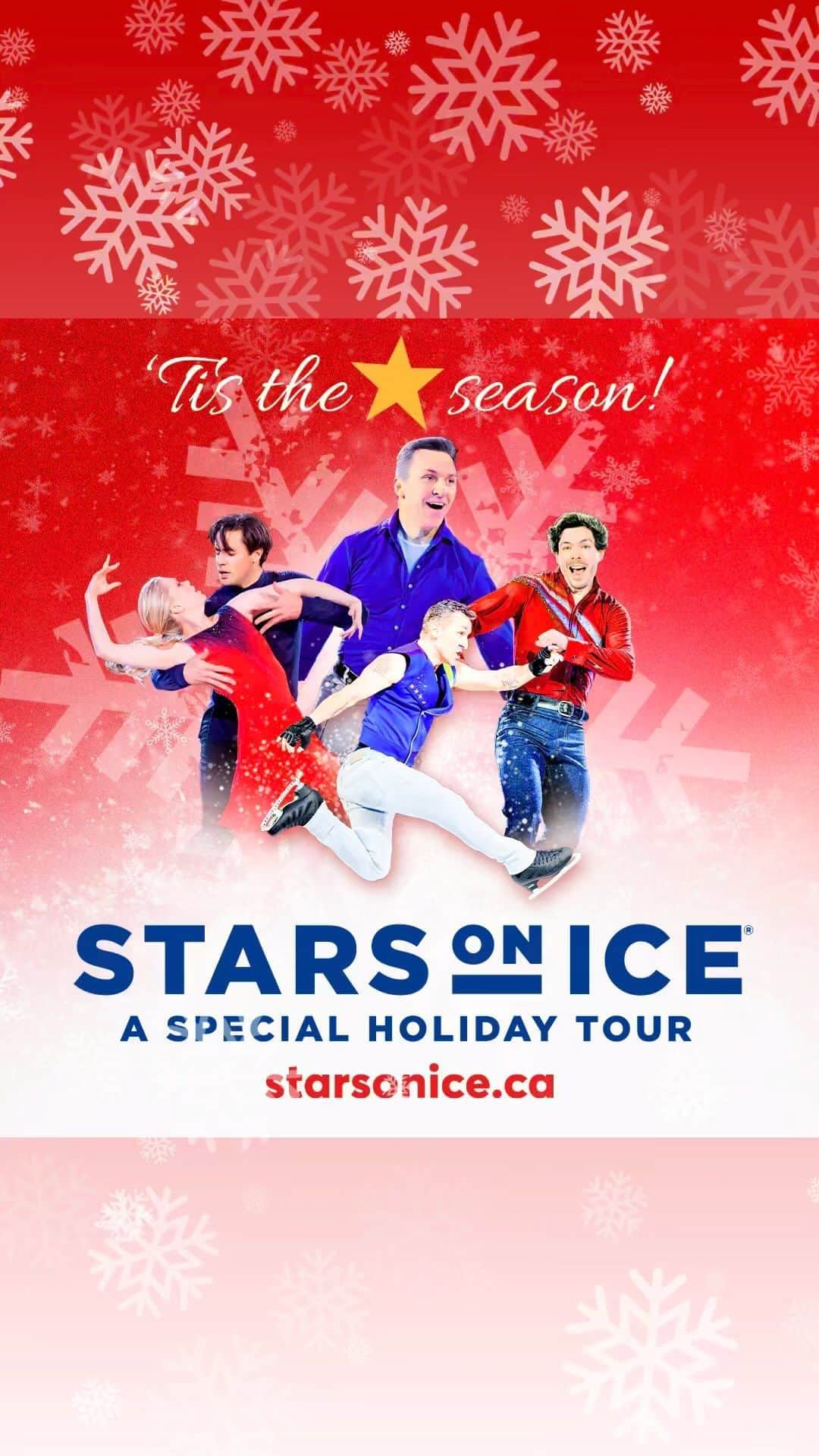 ケイトリン・ウィーバーのインスタグラム：「This holiday season, join your on-ice family to share, connect, and celebrate the year!   Visit @starsonice for details.   #figureskating #starsoniceholiday #starsonice」