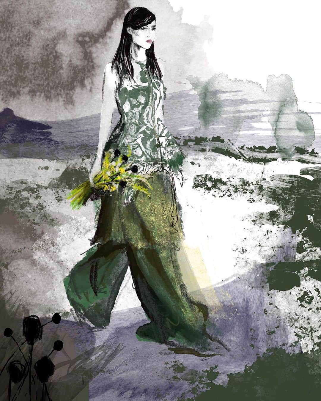 ジェイソンウーのインスタグラム：「#JasonWuCollection #Spring2024 @drawadot Patreon Group Open Call」