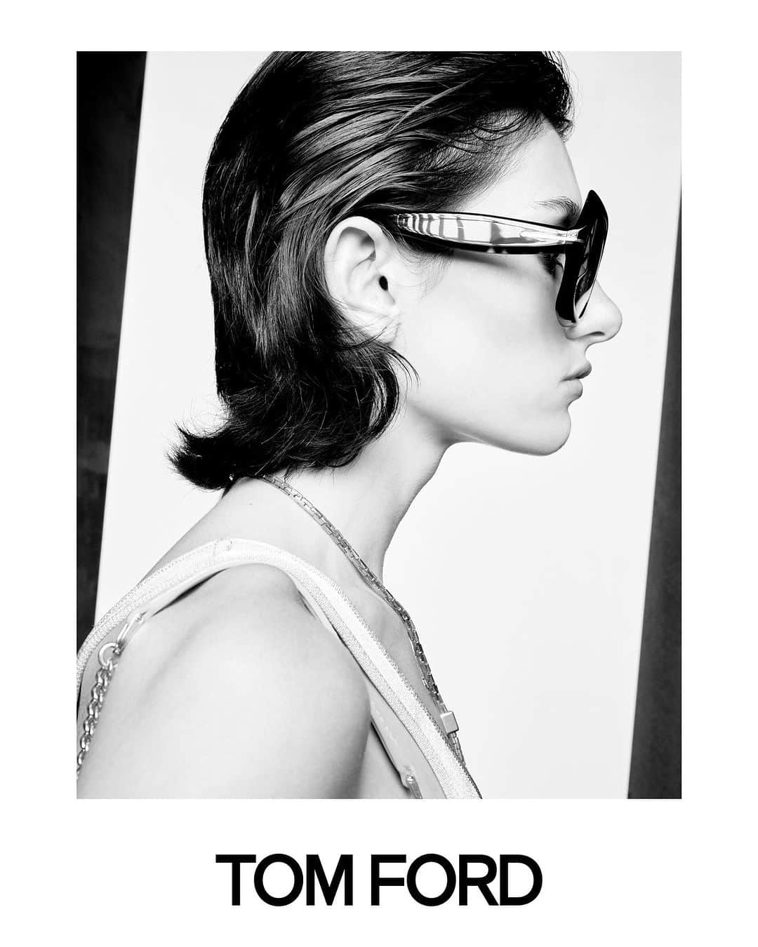 トムフォードのインスタグラム：「SUMMER 24  BY PETER HAWKINGS  PHOTOGRAPHER: ANTHONY SEKLAOUI MODEL: RENEE BELLERIVE LOOK: 35    #TOMFORDSUMMER24 #TOMFORD」