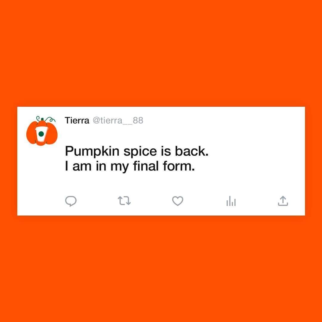 Starbucksのインスタグラム：「Celebrating all the love you've shared for our fall main squeeze. Happy birthday, Pumpkin! 🎃」
