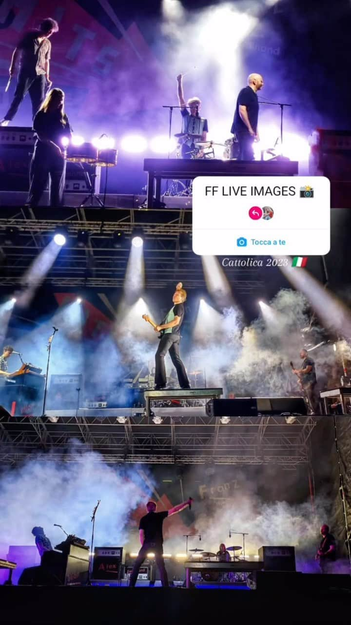 フランツ・フェルディナンドのインスタグラム：「Thank you for sharing all of your live images with us, some great memories here.」