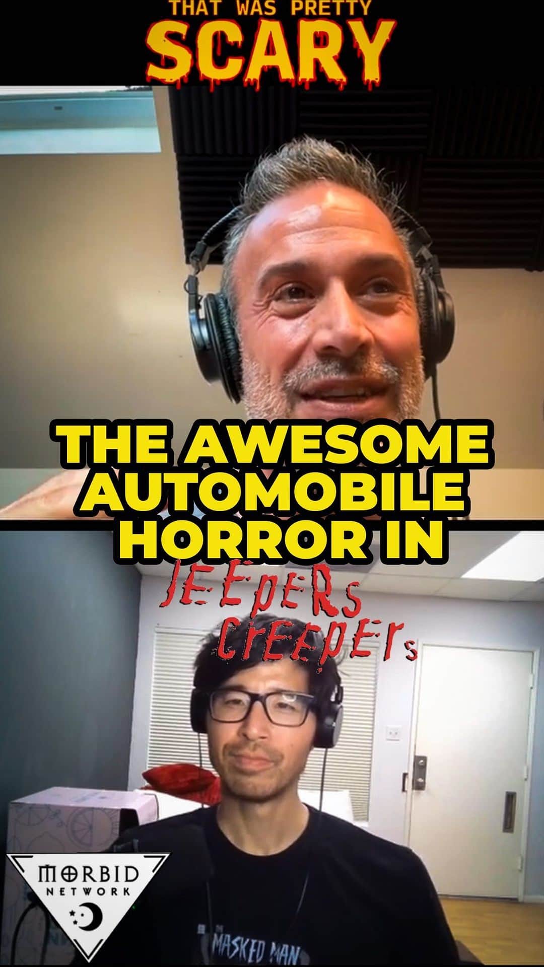 フレディ・プリンゼ・ジュニアのインスタグラム：「🚨NEW EPISODE ALERT!🚨 Latest episode discussing JEEPERS CREEPERS is AVAILABLE NOW! While this is known as a creature feature, the opening scene is a display of awesome “automobile horror”. In this clip FPJ & JLB discuss this and how it paralleled Steven Spielberg’s “Duel”. EPISODE AVAILABLE ON ALL PLATFORMS! Have any thoughts on Jeepers Creepers? ⬇️LET US KNOW IN THE COMMENTS!⬇️ . . . . . #thatwasprettyscary #twps #horror #morbid #wondery #jeeperscreepers #car #justinlong #stevenspielberg #duel #creature」