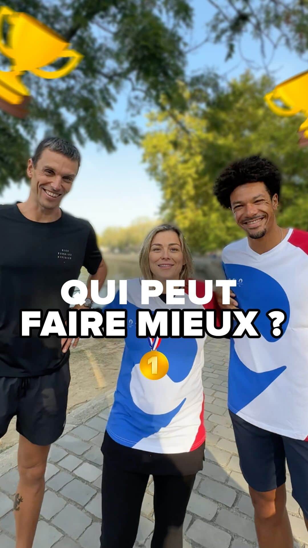のインスタグラム：「La semaine de tous les défis ⚡ Vous pensez pouvoir faire mieux ? 👀🏅  #TeamCarrefour #Paris2024 #IciCestPara」