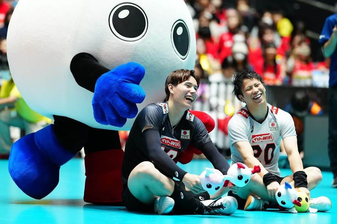 髙橋藍のインスタグラム：「日本の皆さんの前での試合は楽しかった〜！！」
