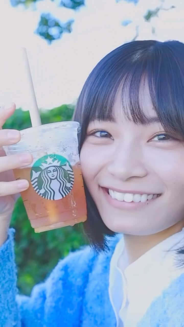 日高里緒のインスタグラム：「落ち込んでる君にお疲れサマーティー #りおもぐ。#スターバックス#starbucks #ゆずシトラスティー」